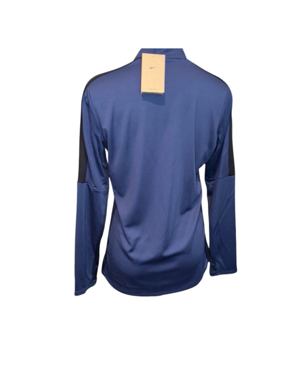 Women's Nike Blue dri fit 1/2 zip Training Top Size m